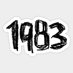 1983 Legend, Birthay Birth Year 1983 Sticker